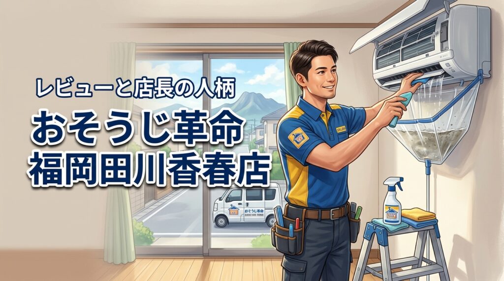 おそうじ革命 福岡田川香春店のレビューが気になる方へ！店長の人柄や掃除の評判を調査