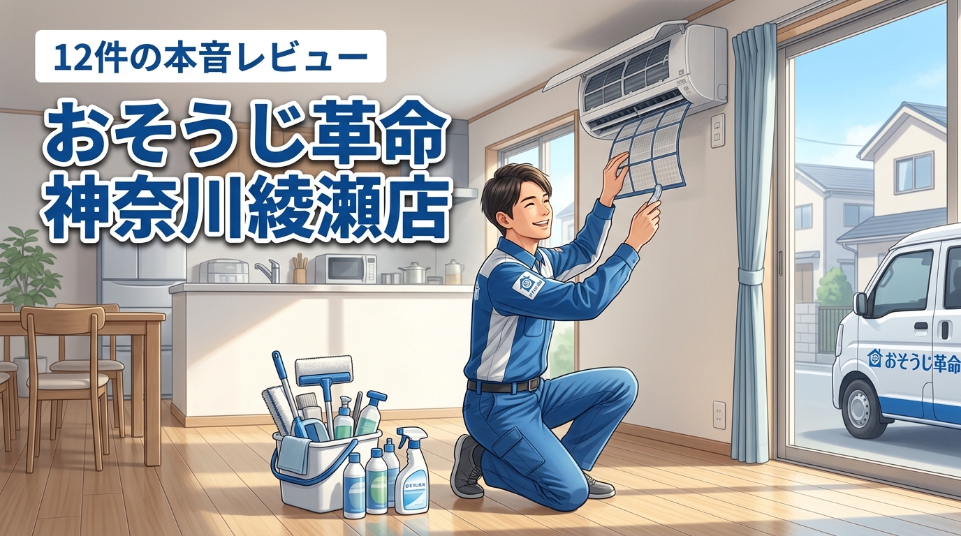 おそうじ革命神奈川綾瀬店12のレビュー！5つのメリットと2つの欠点を公開